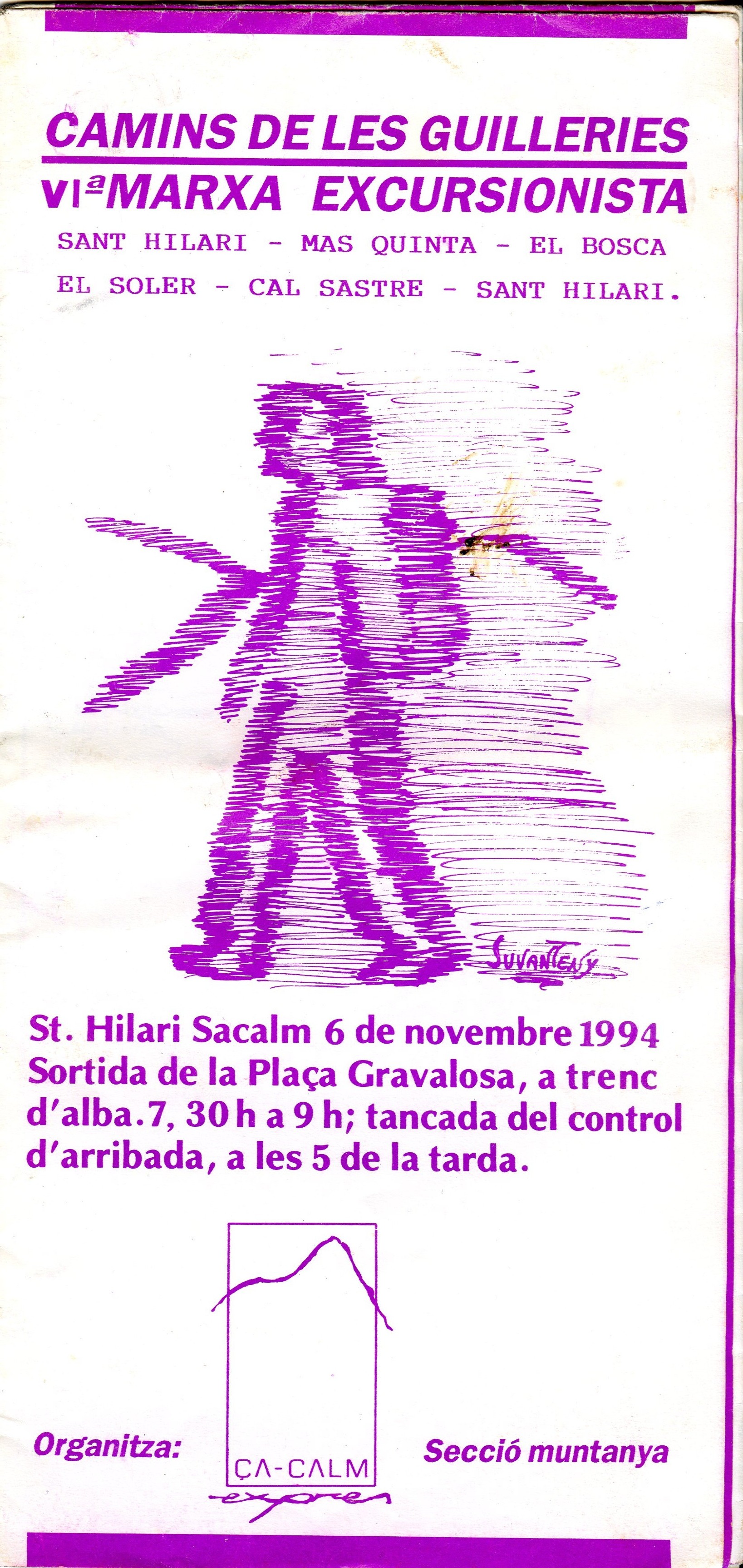 Camins de les Guilleries : Ia Marxa Excursionista : St. Hilari - Mas Quintà - El Boscà - El Soler - Cal Sastre - Sant Hilari - Portada